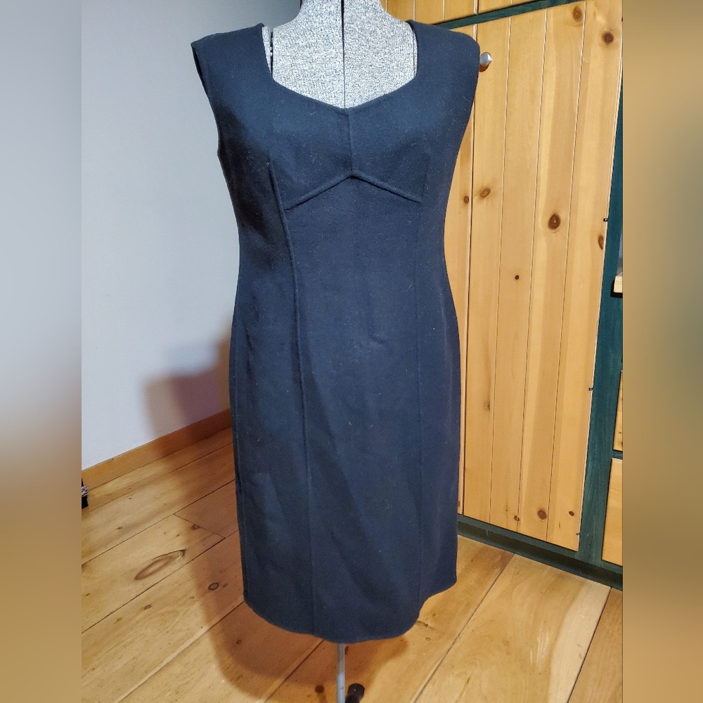 Black wool Talbots dress